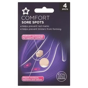 Image of Superdrug Comfort Poron Foot Sore Spots x 4