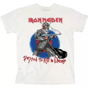 Image of Iron Maiden - Chicago Mutants Unisex Large T-Shirt - White
