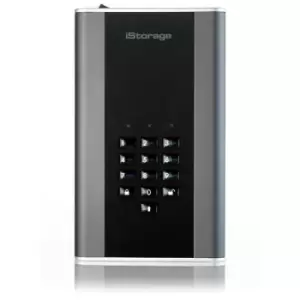 Image of iStorage diskAshur DT2 256-bit 14TB USB 3.1 secure encrypted desktop hard drive IS-DT2-256-14000-C-G