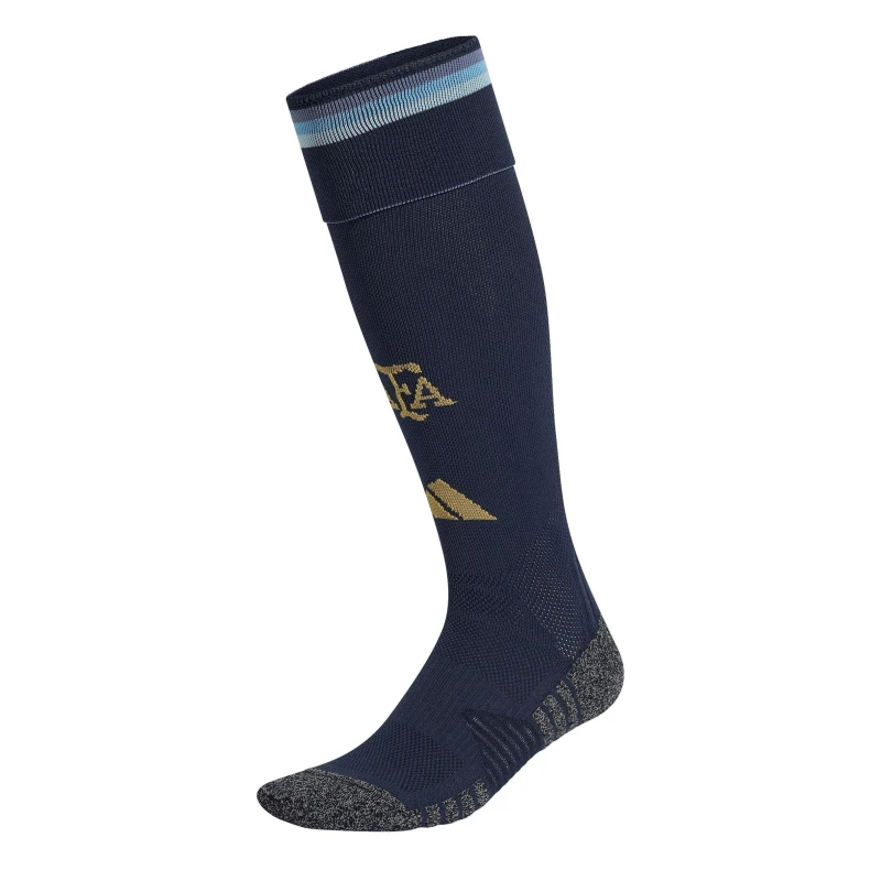 Image of adidas Argentina Home Football Socks 2026 Mens Navy/Blue male S 4.5-5.5