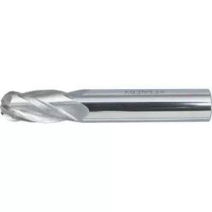 Image of 5.00MM Carbide 4 Flute Plain Shank Long Series Ball Nosed End Mill