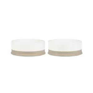 Image of Scruffs Set of 2 Scandi Pet Bowls Cream