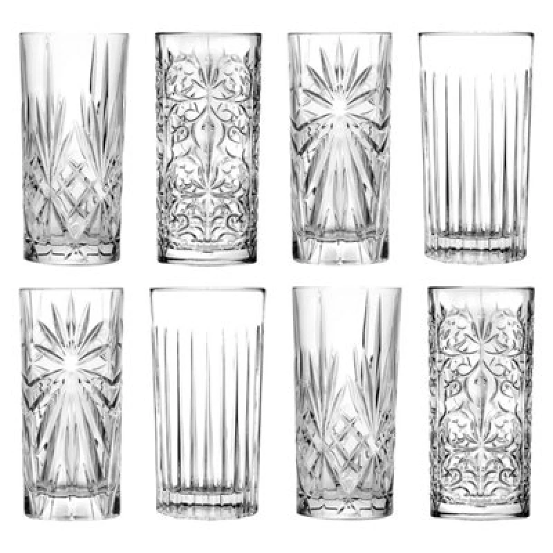Image of Rcr Crystal 8 Piece Mixology Highball Glasses Set - 370Ml