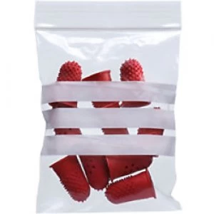 Image of Tenza Grip Seal Bags Standard Duty Write On Transparent 20 x 27.5cm Pack of 1000