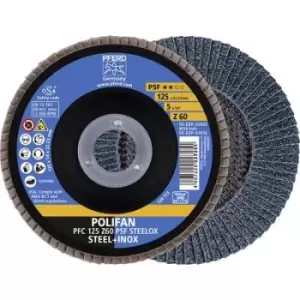Image of PFERD 69398193 PFC 125 Z 60 PSF STEELOX Flap disc Diameter 125mm 5 pc(s)