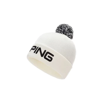 Image of Ping Classic Bobble Hat - White/Black Size: One Size
