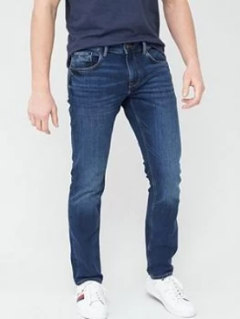 Image of Tommy Hilfiger Denton Straight Fit Jeans - Navy