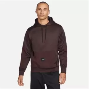 Image of Nike Dri-Fit Fleece Hoodie Mens - Brown