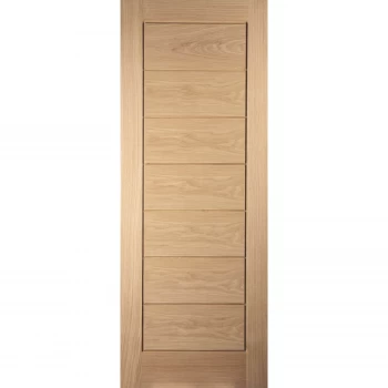 Image of Horizontal White Oak Veneer Internal Fire Door - 826mm Wide