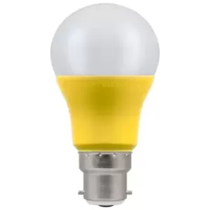 Image of Crompton Lamps LED GLS 9W B22 110V Warm White Opal Yellow (60W Eqv)