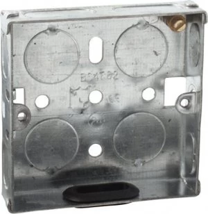 Image of KnightsBridge 1G 16mm Galvanised Steel Box