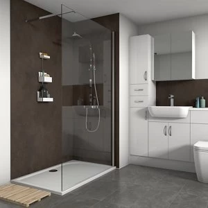 Image of Splashwall Copper oxide Shower Panel (H)2420mm (W)1200mm (T)11mm