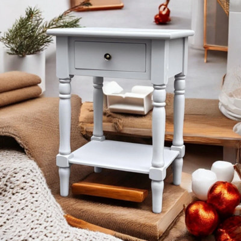 Image of MSL 65cm 1 Drawer Side Table 9070
