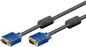 Image of Goobay 93613 VGA cable 1.8 m VGA (D-Sub) Black, Blue