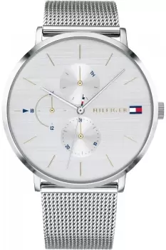 Image of Tommy Hilfiger Jenna Watch And Stainless Steel Tommy Flag Bangle Watch 2770140