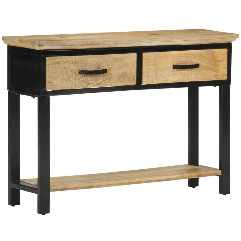 Image of VIDAXL Console Table 110x30x75cm Solid Rough Wood Mango Vidaxl 351618