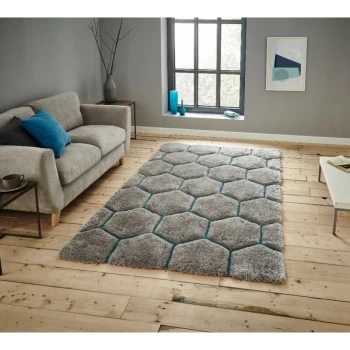 Image of Noble House 30782 30782 Grey Blue 150cm x 230cm Rectangle - Grey