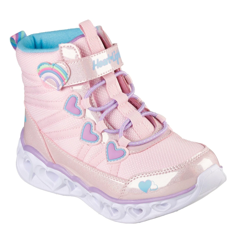 Image of Skechers Heartlights Pink/Multi unisex C10 (27.5)