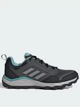 Image of adidas Terrex Tracerocker 2 Walking Shoe, Black/Grey/Mint, Size 5, Women