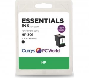 Image of Essentials HP 301 Black Ink Cartridge