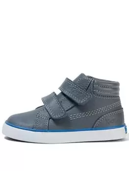 Image of Kickers TOVNI HI PADDED HIGH TOP, Grey, Size 8 Younger