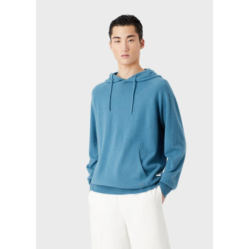 Image of Emporio Armani Pullover Hoodie Blue male S