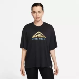 Image of Nike Dri-FIT Trail Womens Short Sleeve Tee - Black