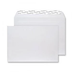 Image of Creative Senses Velvet Envelopes C4 Peel & Seal 229 x 324mm Plain 140 gsm White Velvet Pack of 125