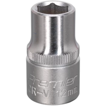 Image of Sealey 1/2" Drive Hexagon WallDrive Socket Metric 1/2" 12mm