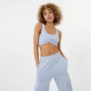 Image of Jack Wills Twist Cropped Tank - Blue