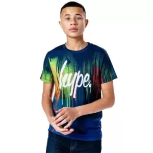 Image of Hype Drip T-Shirt Junior Boys - Blue