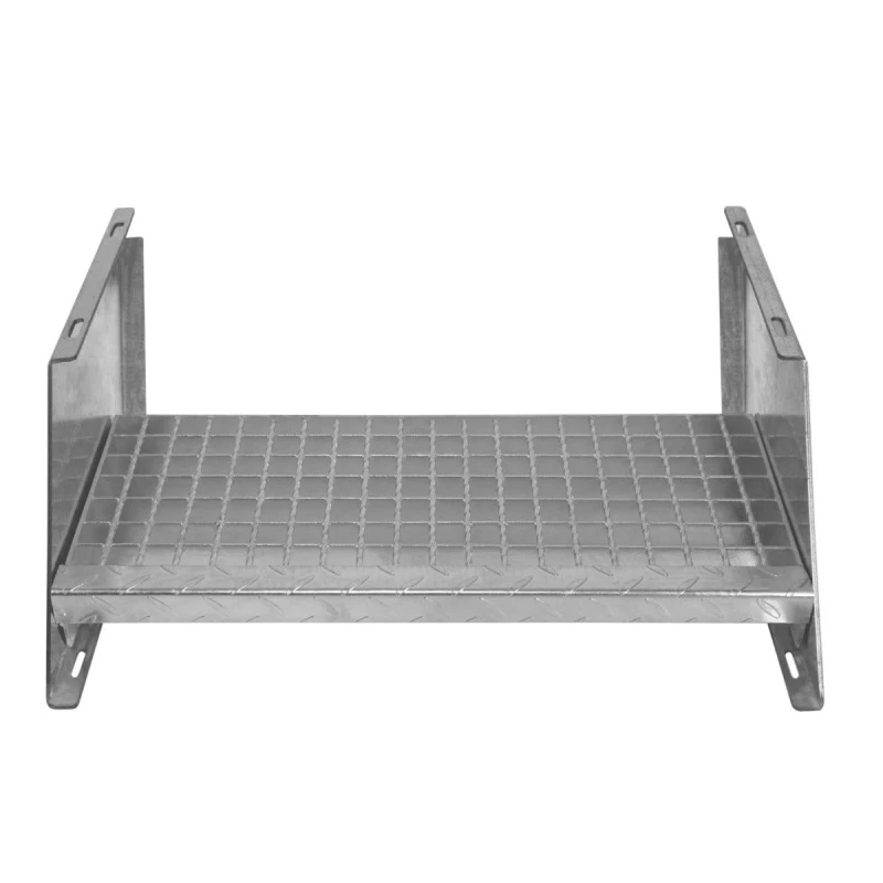 Image of Monstershop Additional Galvanised Steel Steps - 600mm Wide Silver
