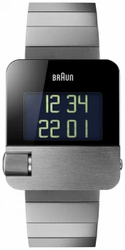 Image of Braun Mens Prestige Digital Black Bracelet Watch