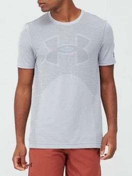 Image of Urban Armor Gear Seamless Logo T-Shirt - Grey/Black