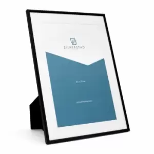 Image of Zilverstad Photo Frame Sweet Memory Design in Matt Black Metal Finish Size 20X30