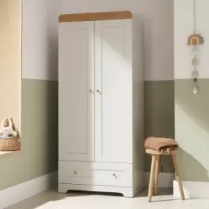 Image of Tutti Bambini Rio Grey and Oak Double Wardrobe with Drawer