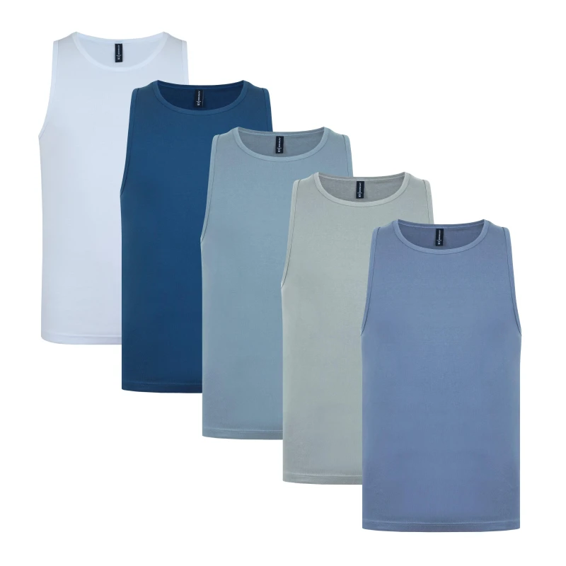 Image of Donnay 5pk Vest Top - Multi Multi S