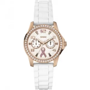 Image of Ladies Guess Sparkling Pink Watch