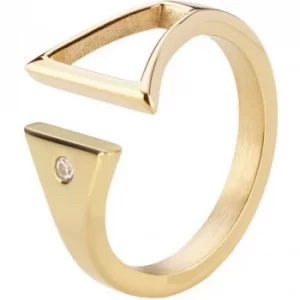 Image of Ladies STORM PVD Gold plated Rohaise Ring Size P