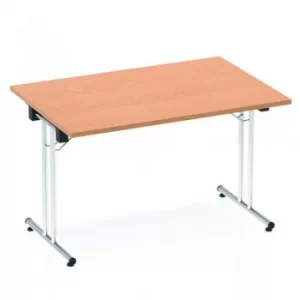 Image of Impulse 1200 Folding Rectangular Table Oak