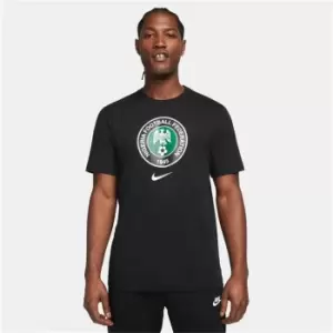 Image of Nike Nigeria Crest T Shirt Mens - Black