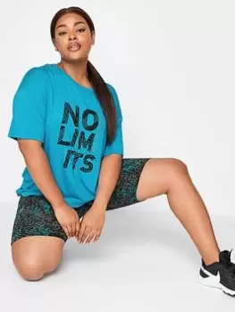 Image of Yours No Limits Active Top Blue Size 24, Women