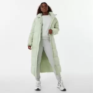Image of Jack Wills Longline Puffer Coat - Green