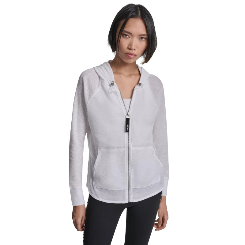 Image of DKNY FZ Waffle HD Ld62 White female 8 (XS)