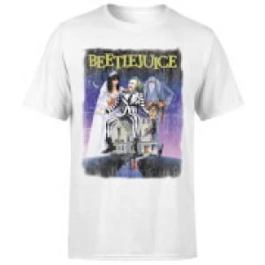 Image of Beetlejuice Distressed Poster T-Shirt - White - 5XL