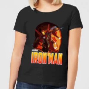 Image of Avengers Iron Man Womens T-Shirt - Black