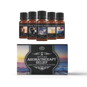 Image of Mystic Moments Aromatherapy Relief Essential Oils Blend Gift Pack