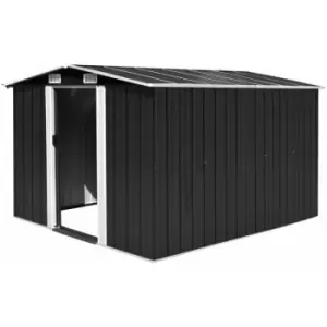 Image of Vidaxl - Garden Shed Metal 257x298x178cm Anthracite - Anthracite