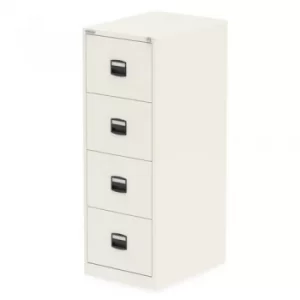 Image of Qube by Bisley 4 Drawer Filing Cabinet Chalk White
