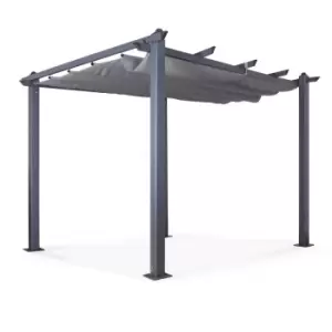 Image of Oseasons Acorn Aluminium 3M Square Pergola Gazebo In Grey